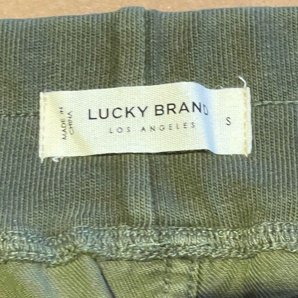 Lucky Brand Elastic Waist Pull-On Jogger Pants Streetwear Olive Green sz Small - Picture 2 of 9